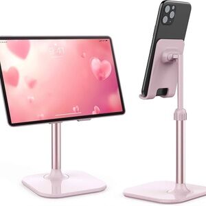 Pink Tablet and Phone Stand